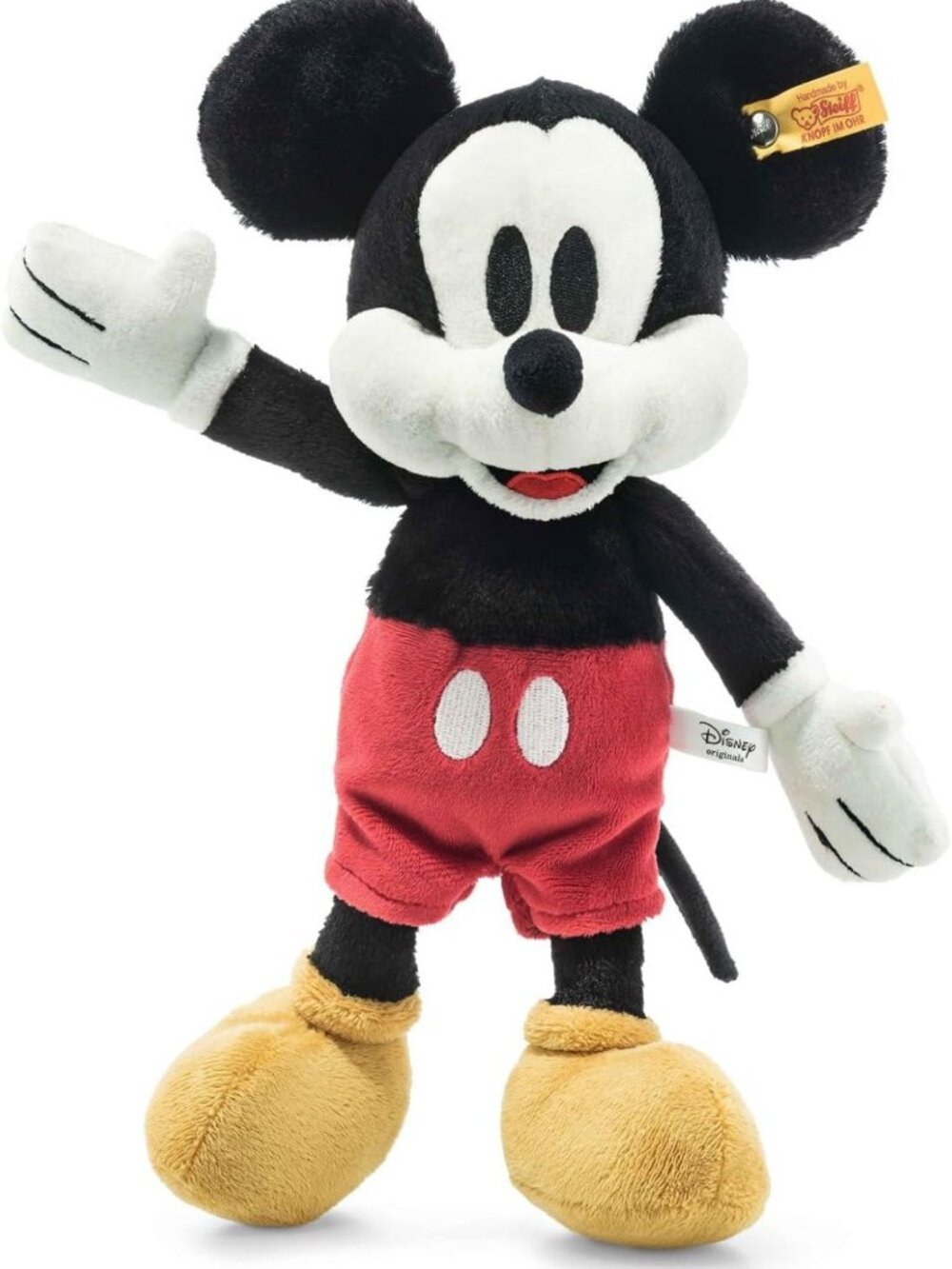 Premium Plush Mickey Mouse Stuffed Toy - Handcrafted, Disney Originals, 12" Soft